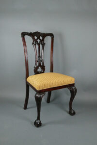 Pärchen originaler Chippendale-Stühle, England, 18. Jh.