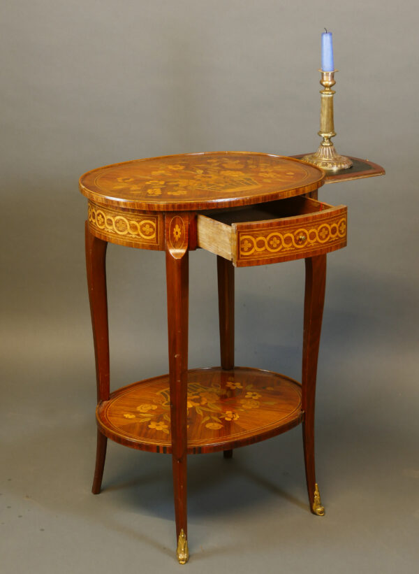 Ovales Tischchen, Frankreich Ende 18., Anfang 19. Jahrhundert