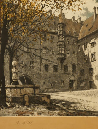 Stich "Alter Hof, München"