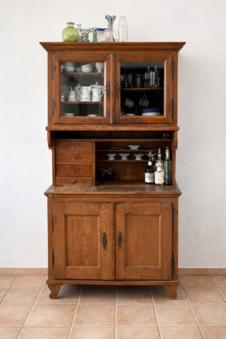 Biedermeier-Aufsatzschrank