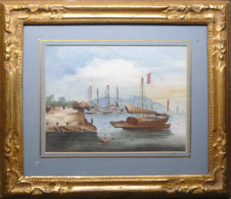 Asiatische Hafenszene, um 1800